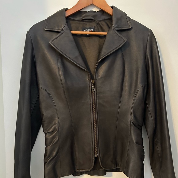 Brown Fine Leather Jacket - Picture 1 of 9